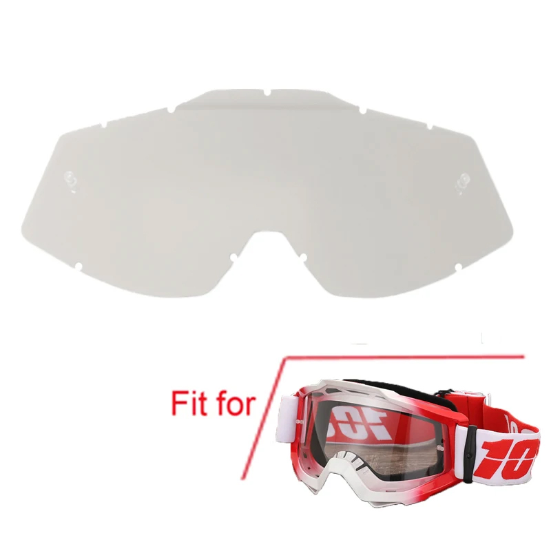100 motorcykelglasögon motocrossglasögon terränghjälm mx moto dirt bike atv skidåkning utomhussporter glasögon skoter mask: Klar