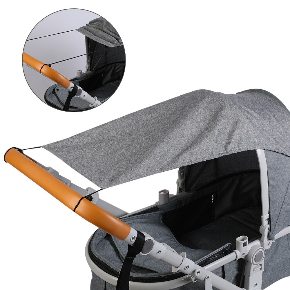 Baby Stroller Awning UV Protection Sunscreen Pushchairs Sun Canopy Universal Prams Sunshade Prams Stroller Accessories: C-02