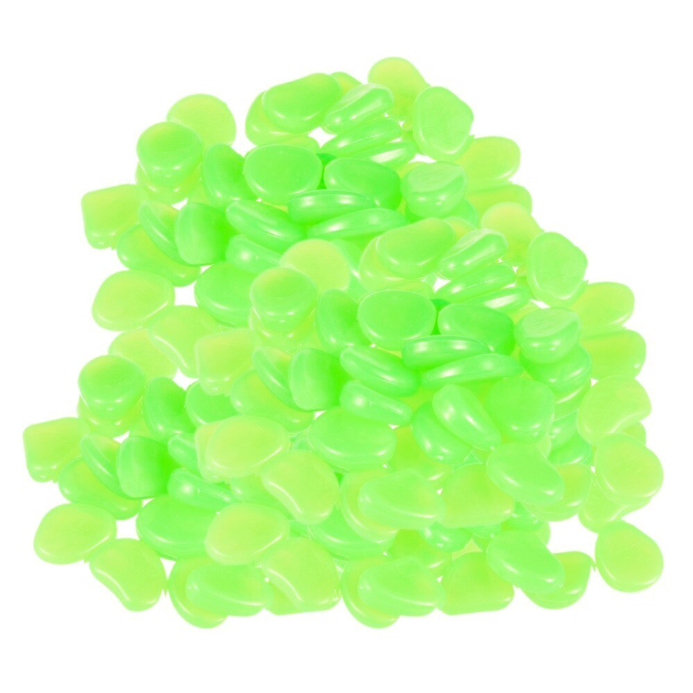 50 stuks glow in the dark tuinkiezels, lichtgevende stenen, stenen voor looppaden, tuinpaden, patio's, gazons, tuindecoratie, lichtgevende stenen: Lichtgroen