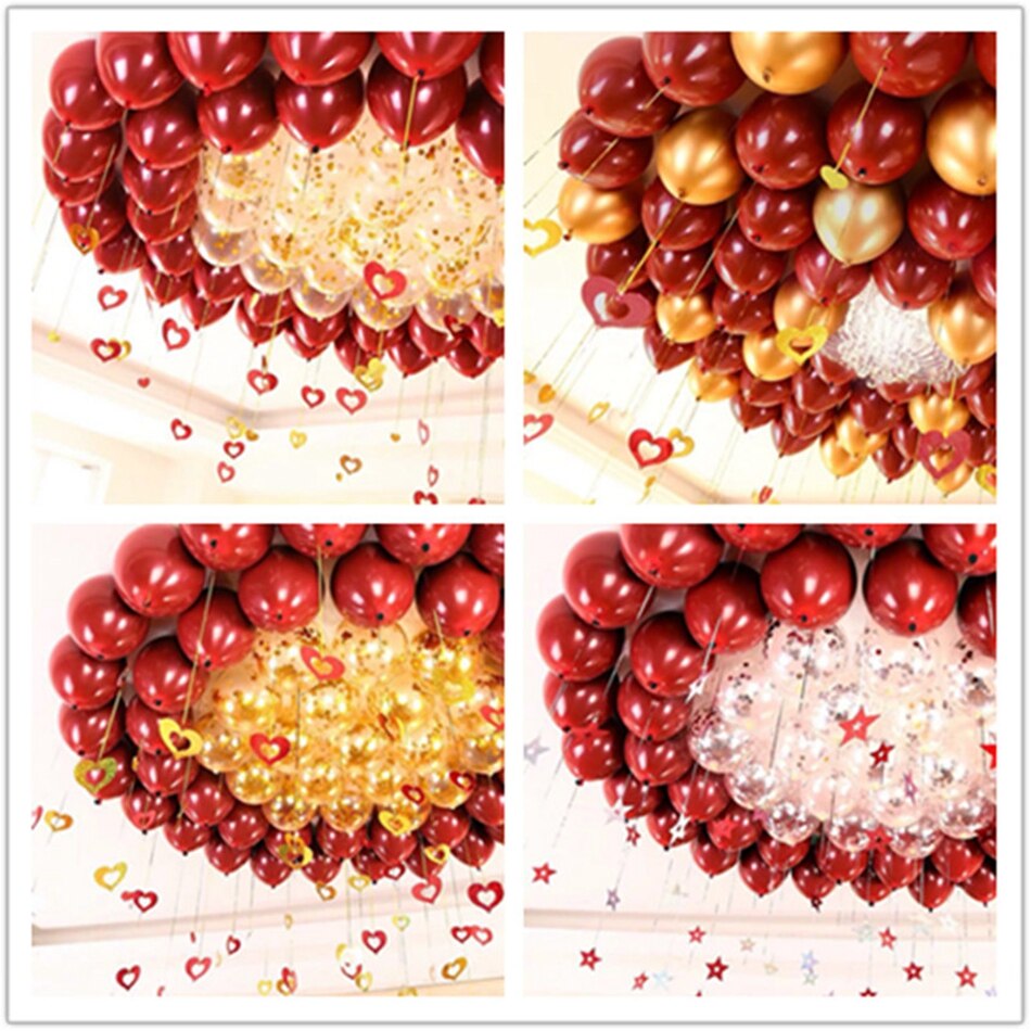 10pcs 10inch Matt Red Pomegranate Latex Balloons Birthday Party Decorations Kids DIY Double Balloons Year's Wedding Decor