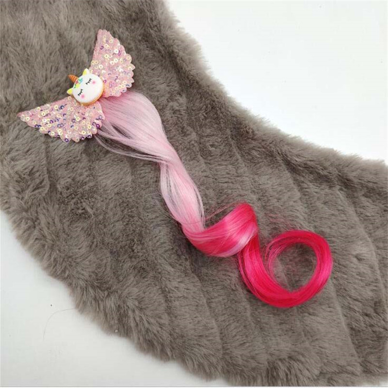 Lindo horquilla bebé niña niño giro pinza de pelo de Barrette de Clip para cabello de dibujos accesorios peluca infantil cuerda pelo desgaste de la cabeza: Rojo