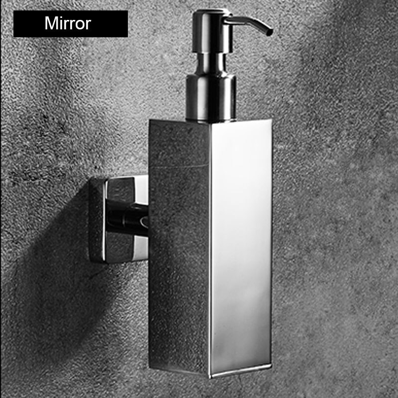 304 Stainless Steel Soap Dispenser Wall Mount, Manual Liquid Soap Dispenser Shampoo Dispenser for Kitchen and Bathroom: C