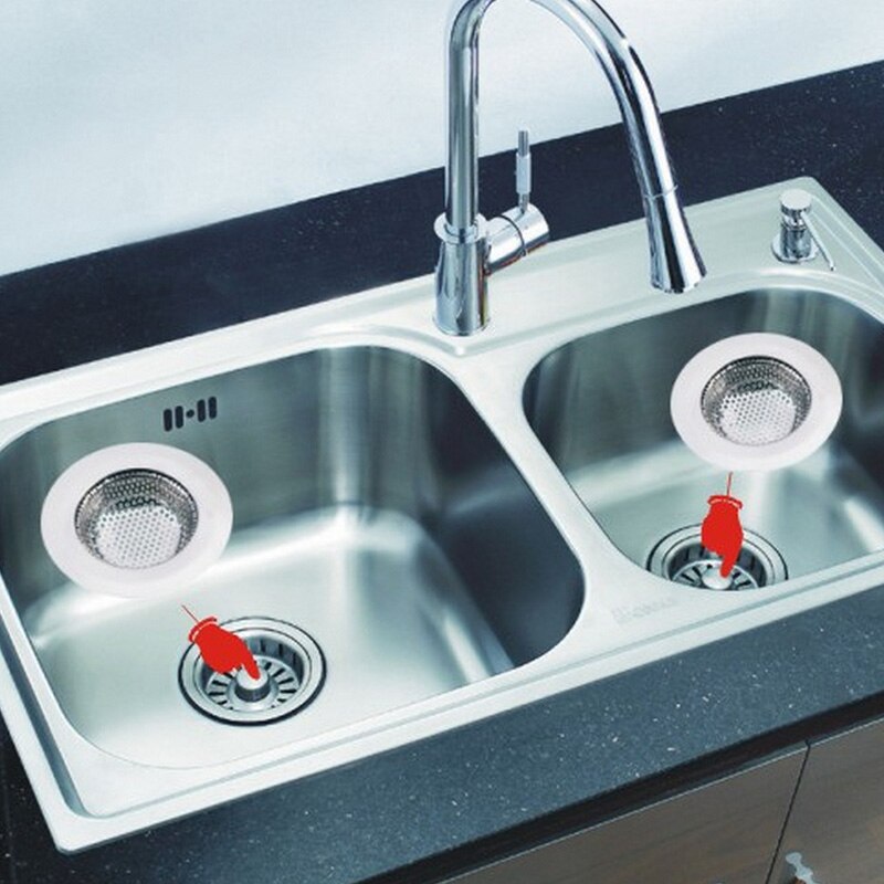 1pcs Kitchen Drains Stainless Steel Kitchen Sink Strainer Stopper Waste Plug Sink Filter Bathroom Basin Sink Drain