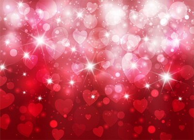 HUAYI Art fabric Heart-shaped Bokeh Backdrop Photography Portrait Photo Newborns Background D-8238