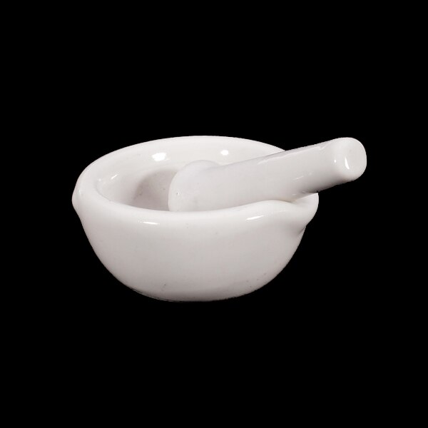 Porcelain Mortar And Pestle Set - Traditional Manual Ceramic Grinding Bowl