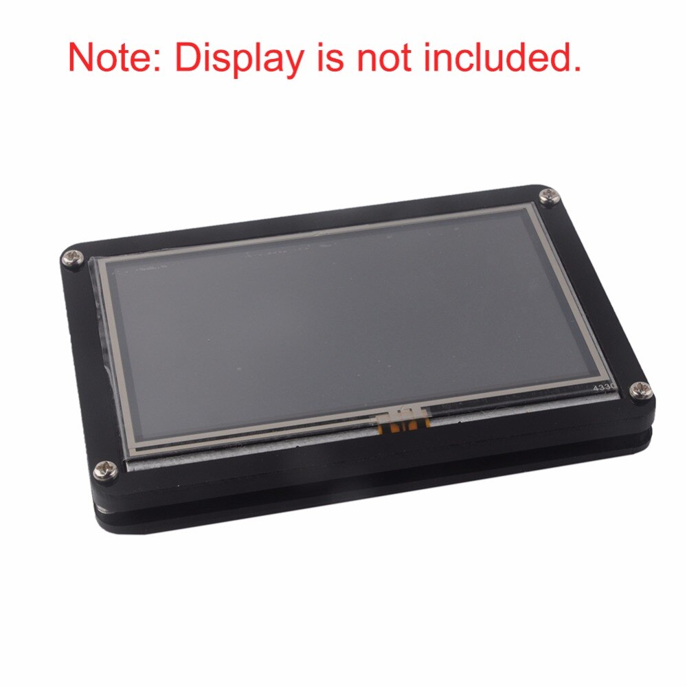 5,0 zoll Schwarz Acryl Nextion Fall Box Gehäuse für Nextion Verbesserte 5,0 HMI Touch Display Screen LCD Modul FZ1751E-C