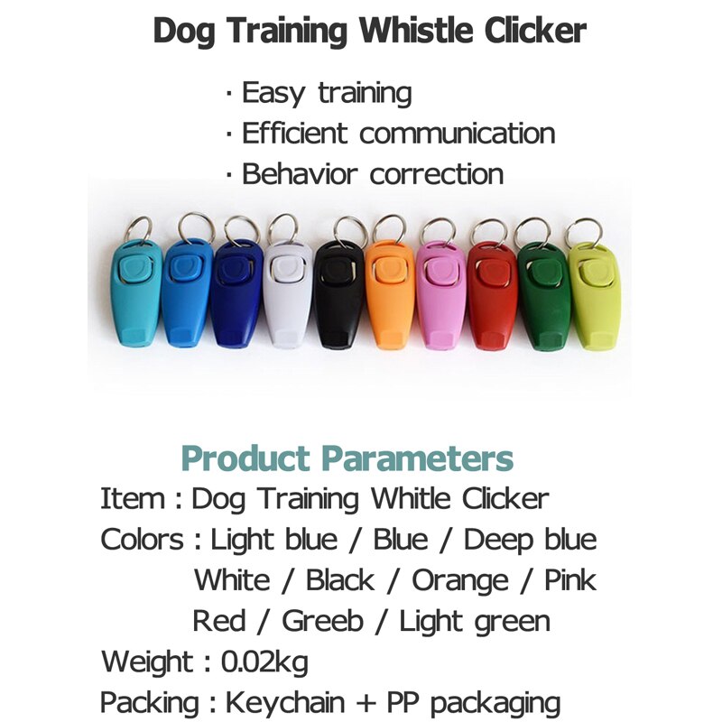 Pet Dog Whistle En Clicker Puppy Stop Barking Training Aid Tool Clicker Draagbare Trainer Huisdier Producten Levert