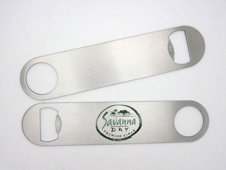 Stainless steel double round head Tablet bottle opener Strip beer can opener beer tools