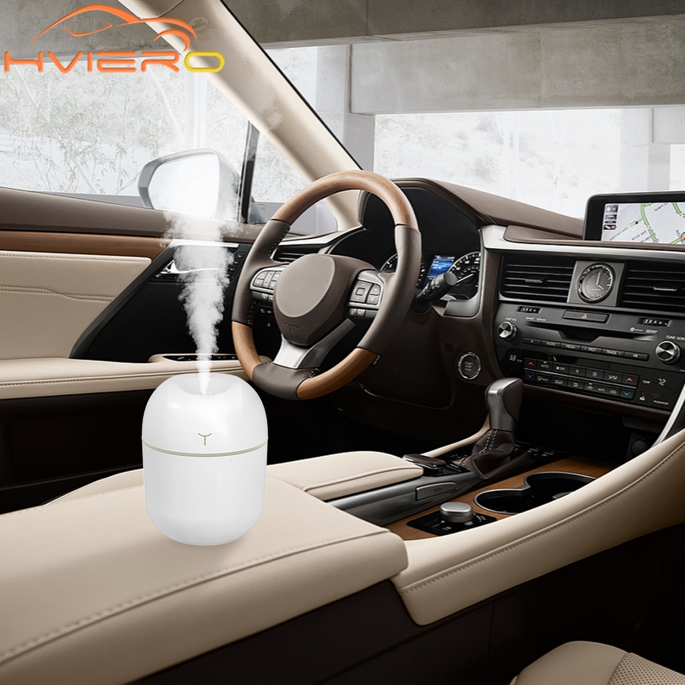 220ML Mini Ultrasonic Air Humidifier USB Charges Essential Oil Diffuser Car Purifier Aroma Anion Mist Maker Denses Fog Freshener