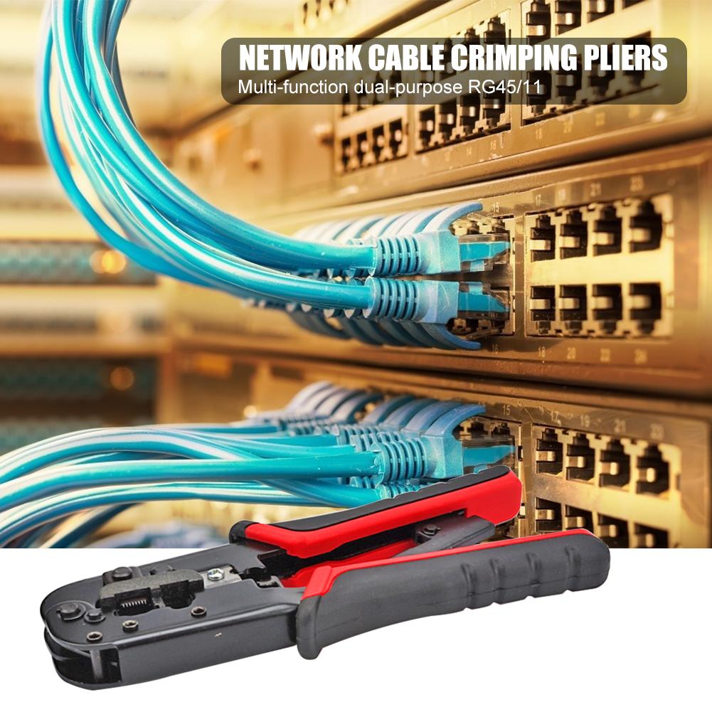 Multi-Functional Crimping Pliers Telephone Line Network Cable Crimping Pliers Wire Stripper Crimping Tools