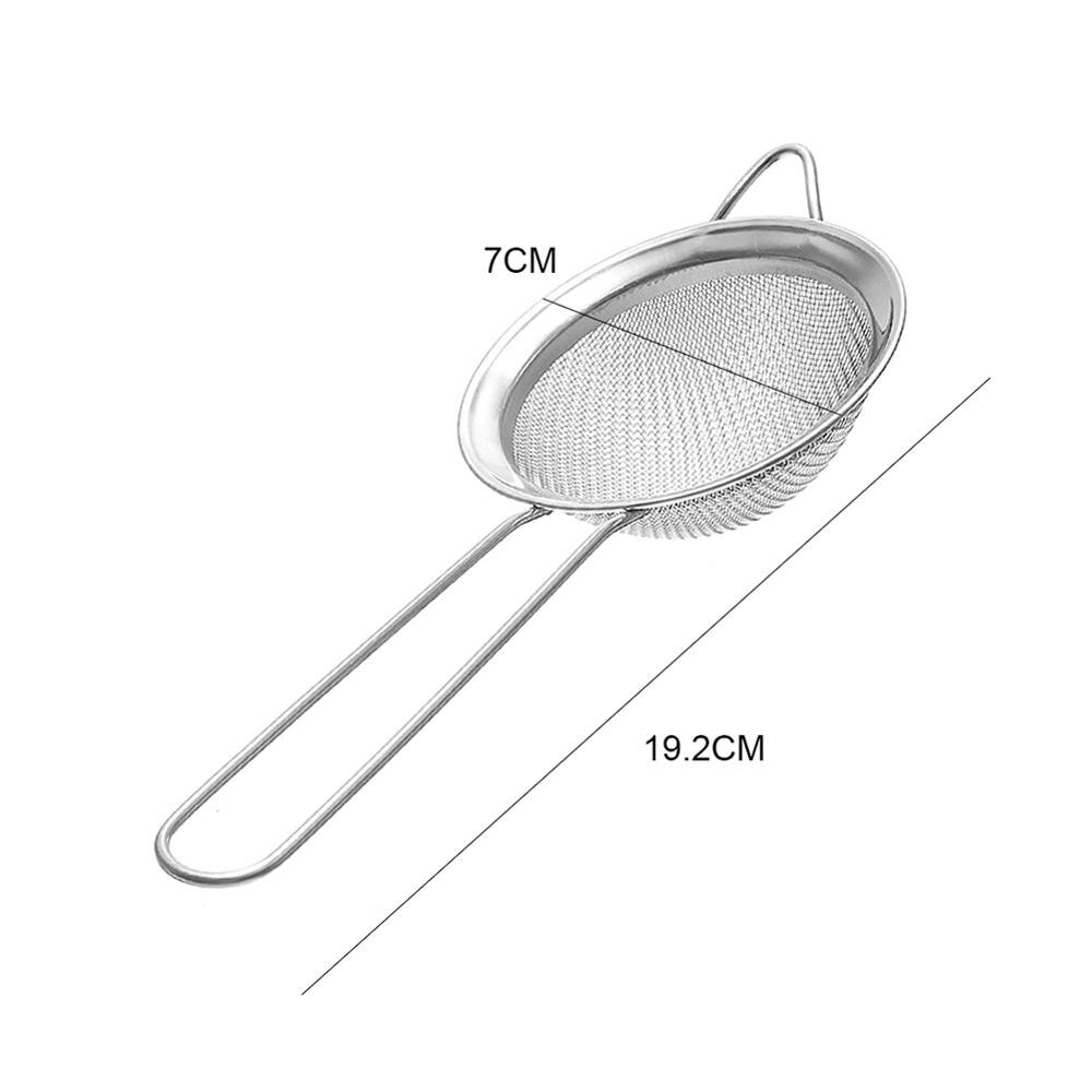 Roestvrijstalen Keuken Meel Handheld Screen Mesh Roestvrijstalen Vergiet Zeef Zeef: 7cm