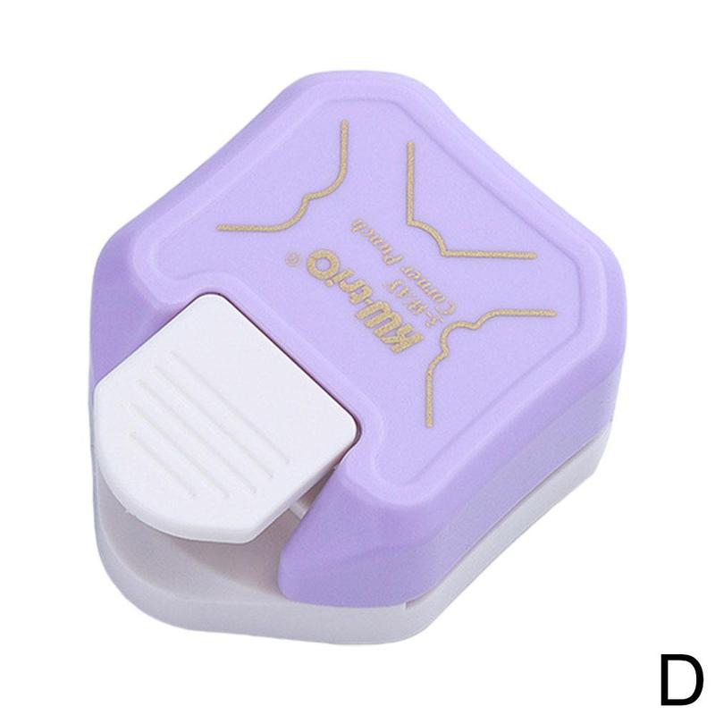 3in1 Corner Cutter Durable Corner Rounder Punch Curved Photo Angle Cutter Paper Craft Laminate DIY Rounder: D