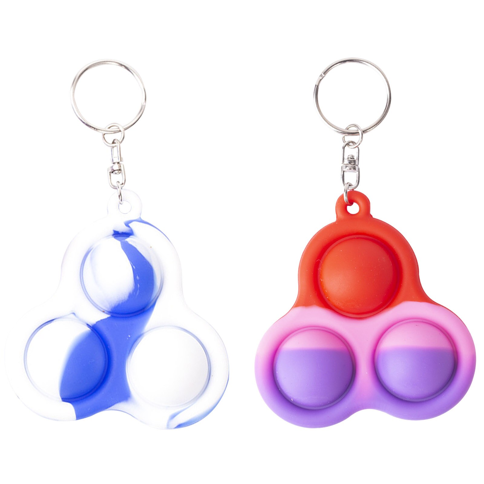 Silicone Fidget semplice fossetta giocattolo impugnatura decompressione giocattolo antistress mano Fidget adulti autismo educativo precoce necessità speciali: A