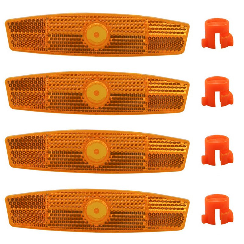 4pcs/set Bike Bicycle Spoke Reflector Safety Warning Light Safety Wheel Rim Reflective Lamp Mount Vintage Clips Tube Reflector: KH1789Y