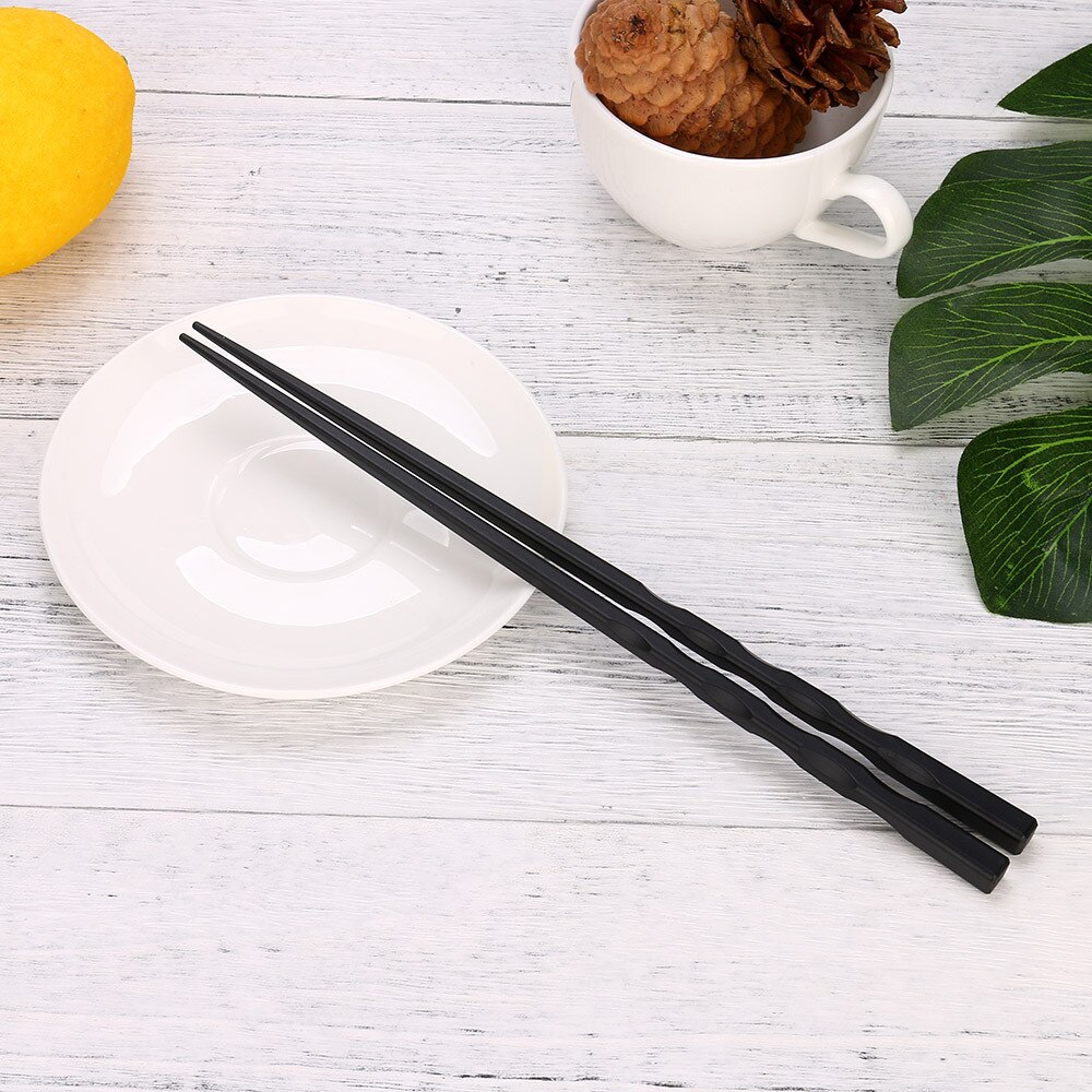 Alloy Non-slip Sushi Food Sticks Chop Sticks 1 Pair Japanese Chopsticks Chinese Reusable Chopsticks Tableware