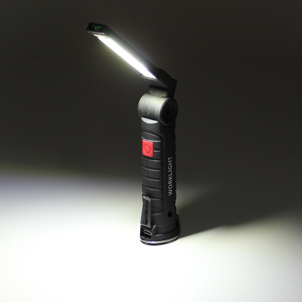 COB+LED Rechargeable Magnetic Torch Flexible Inspection Lamp Cordless Worklight
