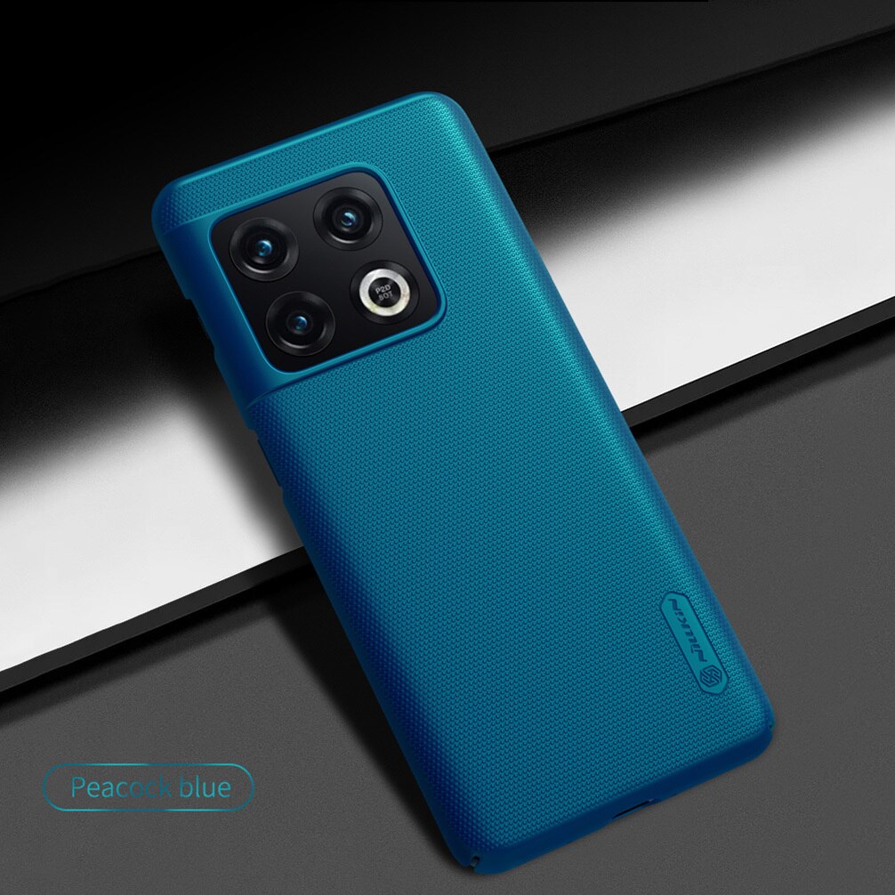 For OnePlus 10 Pro Case Nillkin Super Frosted Shield Hard PC Matte Slim Back Cover For OnePlus 10 Pro Protection Case: Peacock Blue
