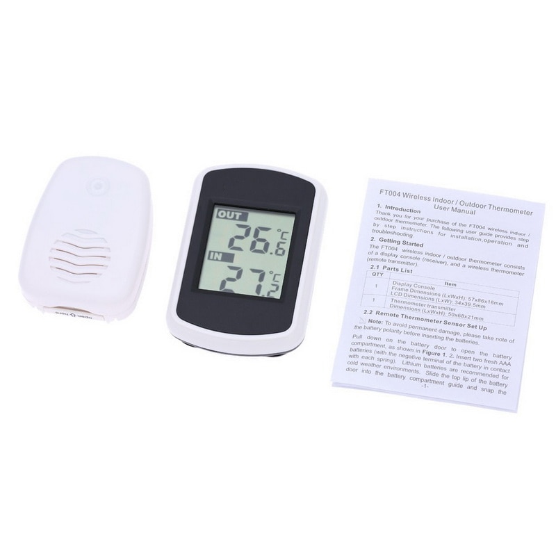 Indoor Outdoor Thermometer Digital Wireless Temperature Gauge Monitor Indoor Outdoor Thermometer Temperature Monitor