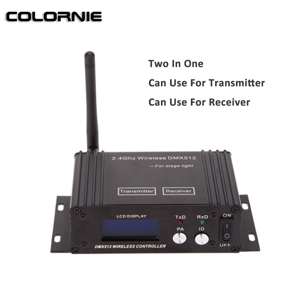 2.4 Ghz Dmx Draadloze Lange Afstand Dmx Controller Console Verlichting Wifi Dmx Controller Met Lcd-scherm Voor Podium Verlichting