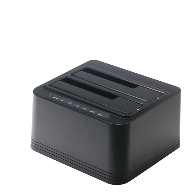 Hdd Behuizing Ssd Case 2-Bay Sata Hdd Docking Station 3.5/ 2.5 USB3.0 Dual Bay Docking Station Hdd kloon Duplicator Functie: HD05-Black-EP