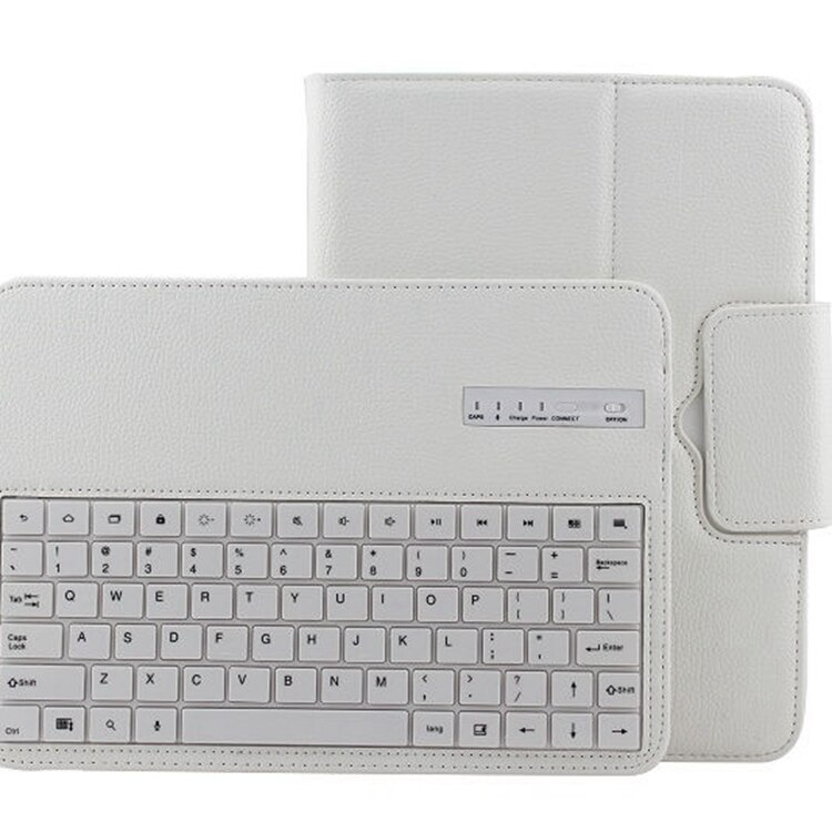 Clavier amovible sans fil avec étui pour tablette, pour Galaxy Tab3 10.1 P5200 P5210 T530 T531 T535: WHITE