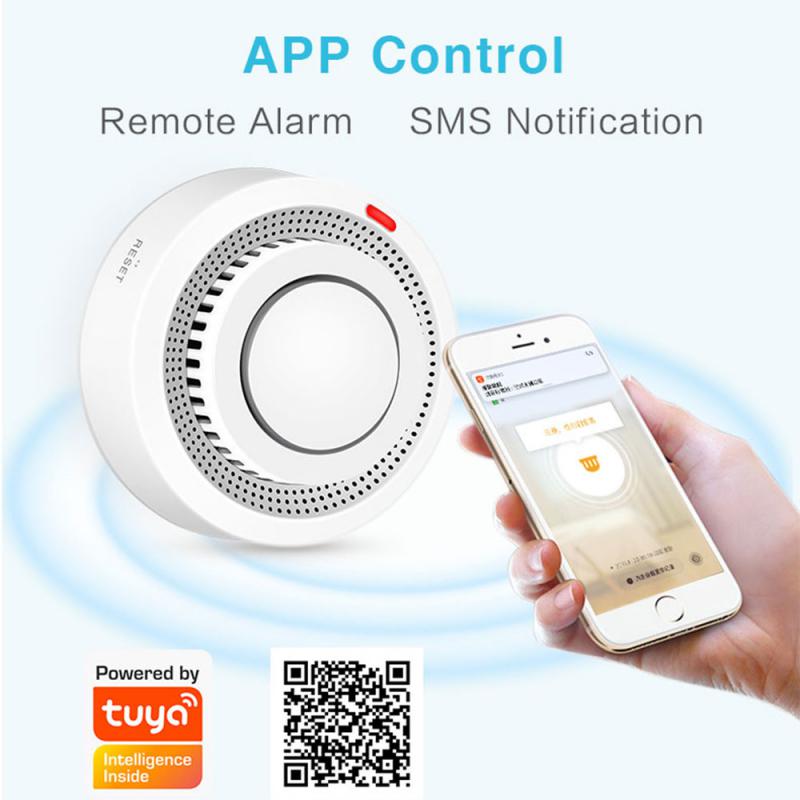 Tuya Smart Zigbee Smoke Detector Smart Fire Fire Protection Smart Home Security Alarm Work With Tuya Zigbee Hub