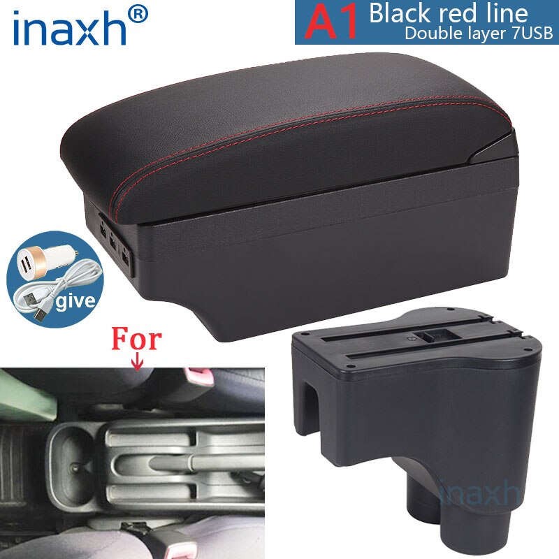For Daihatsu Terios 2 armrest box central Store content box products interior Car Armrest Storage Car accessories parts: green
