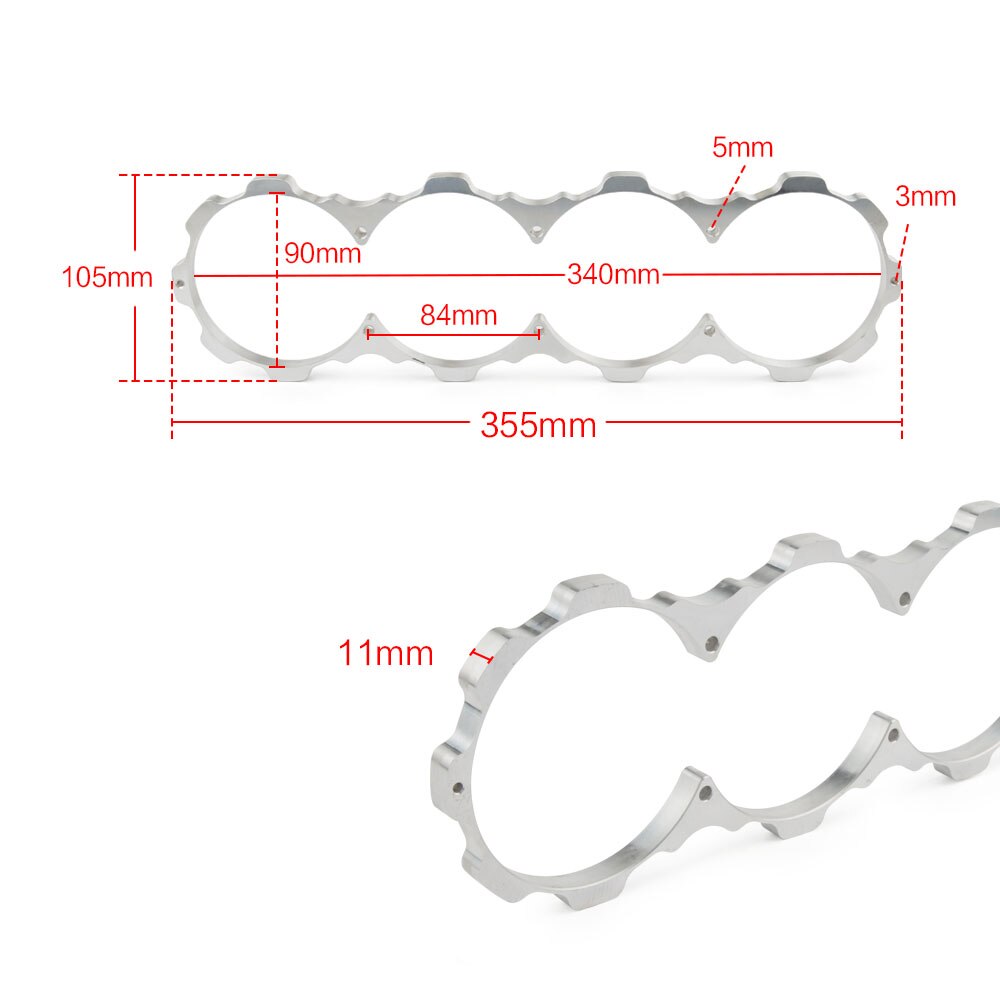 Motorcycle Engine Guard Eugine Blockguard Aluminum Block Guard Front For Honda D15 D16 D17 1992-2000 Acura B20 B20B B20Z T6061