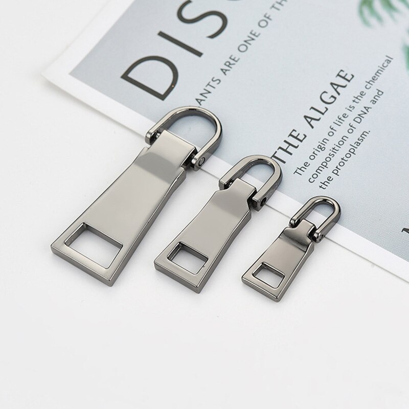 Detachable 3# 5# 8# Metal Zipper Pullers Zippers Repair Zipper Pull For DIY Sewing Craft Garment Bags Accessories Universal
