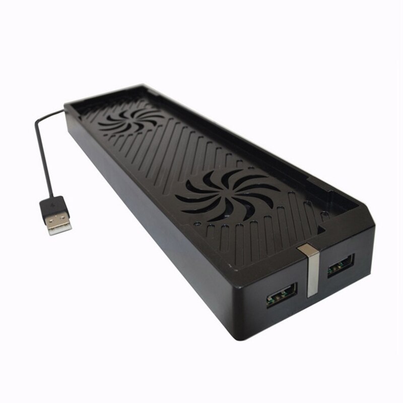 Vertical Stand Host Cooling Fan Stand Holder External Cooler with USB Ports Fans for Xbox One S Game Console Accessories