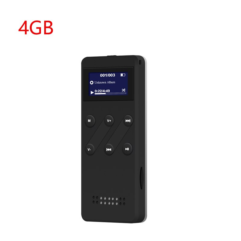 HQ HiFi Digital MP3 Player Support FM MP1 MP2 MP3 WMA WMV ASF WAV APE FLAC Lossless music playback Q31: 4GB with Card slot