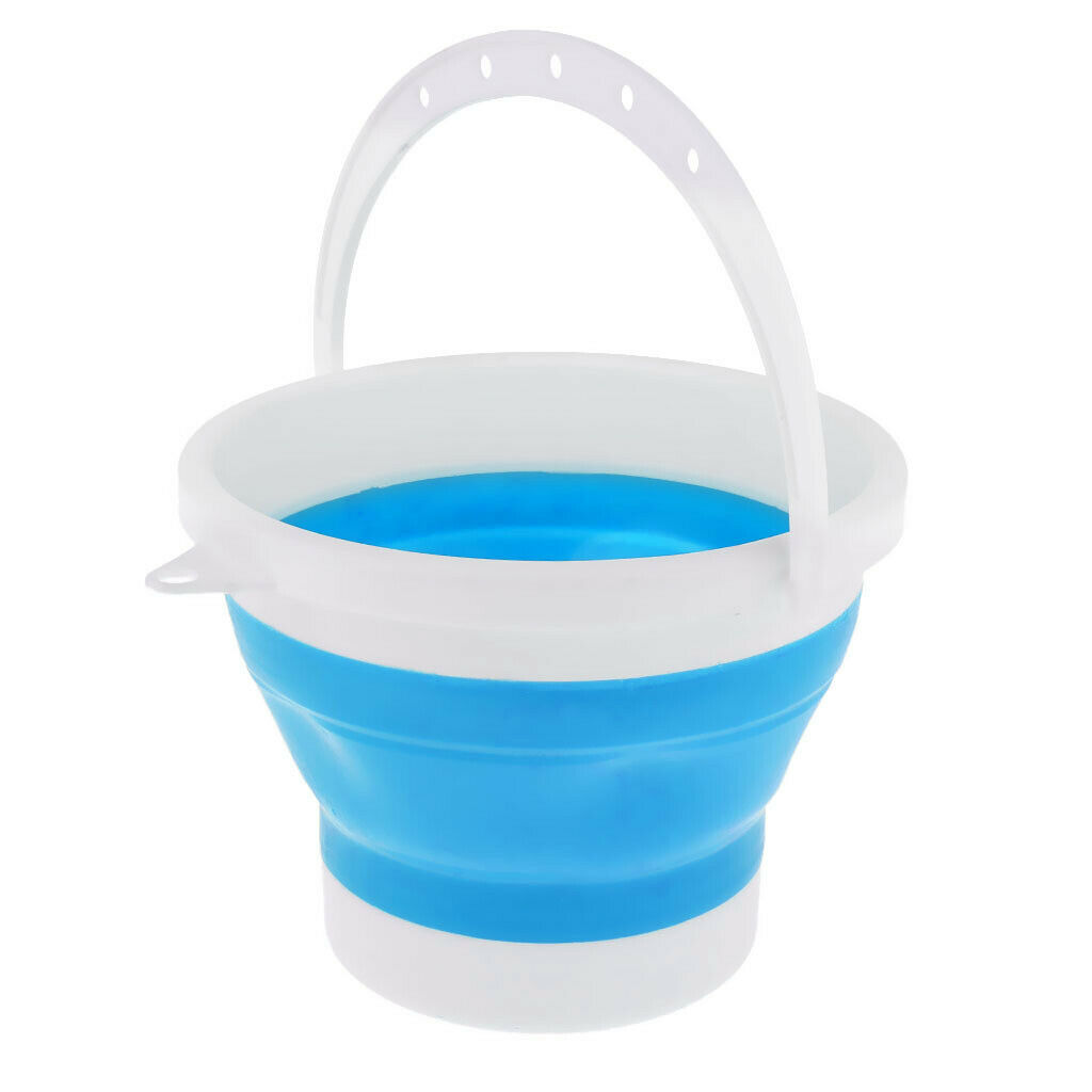 Husbil hopfällbar silikon hopfällbar hink båtar camping husvagn vandring fiske diskskål