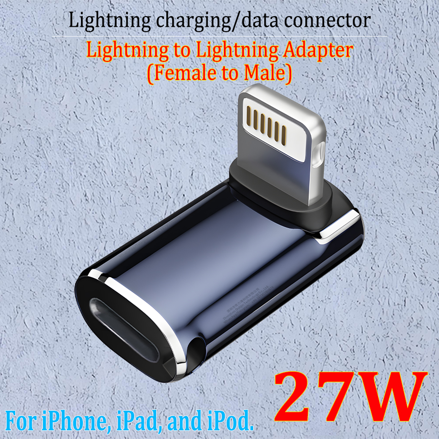 USB Type-C PD 20/27W charging data connector for iPhone, iPad, iPod, USB-C to Lightning adapter, female to male, multiple styles: Option 12