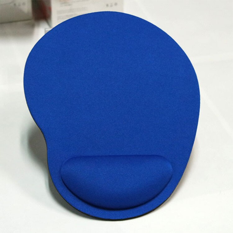 Small Feet Shape Mouse Pad Support Wrist Comfort Mat Soild Computer Games Mousepad EVA Soft Mouse Pad arm rest: Blue