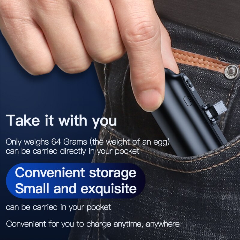 2600mAh Mini Magnet Charger Power Bank For iPhone 12 Emergency Portable External Battery PowerBank External Battery