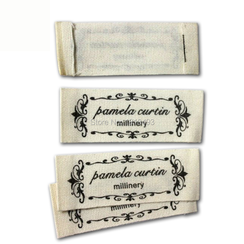 custom kleding katoen etiketten afdrukken/kledingstuk gedrukt tags/belangrijkste label/katoen kraag labels merknaam handelsmerk