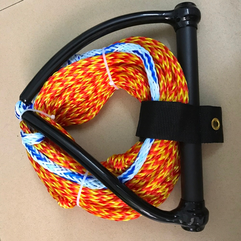 Wasser Ski Wakeboard Seil mit Griff Grip für Leine Knie Internat Waterski 1000kg 23 Meter 10mm Sicherheit Surfen euquipment