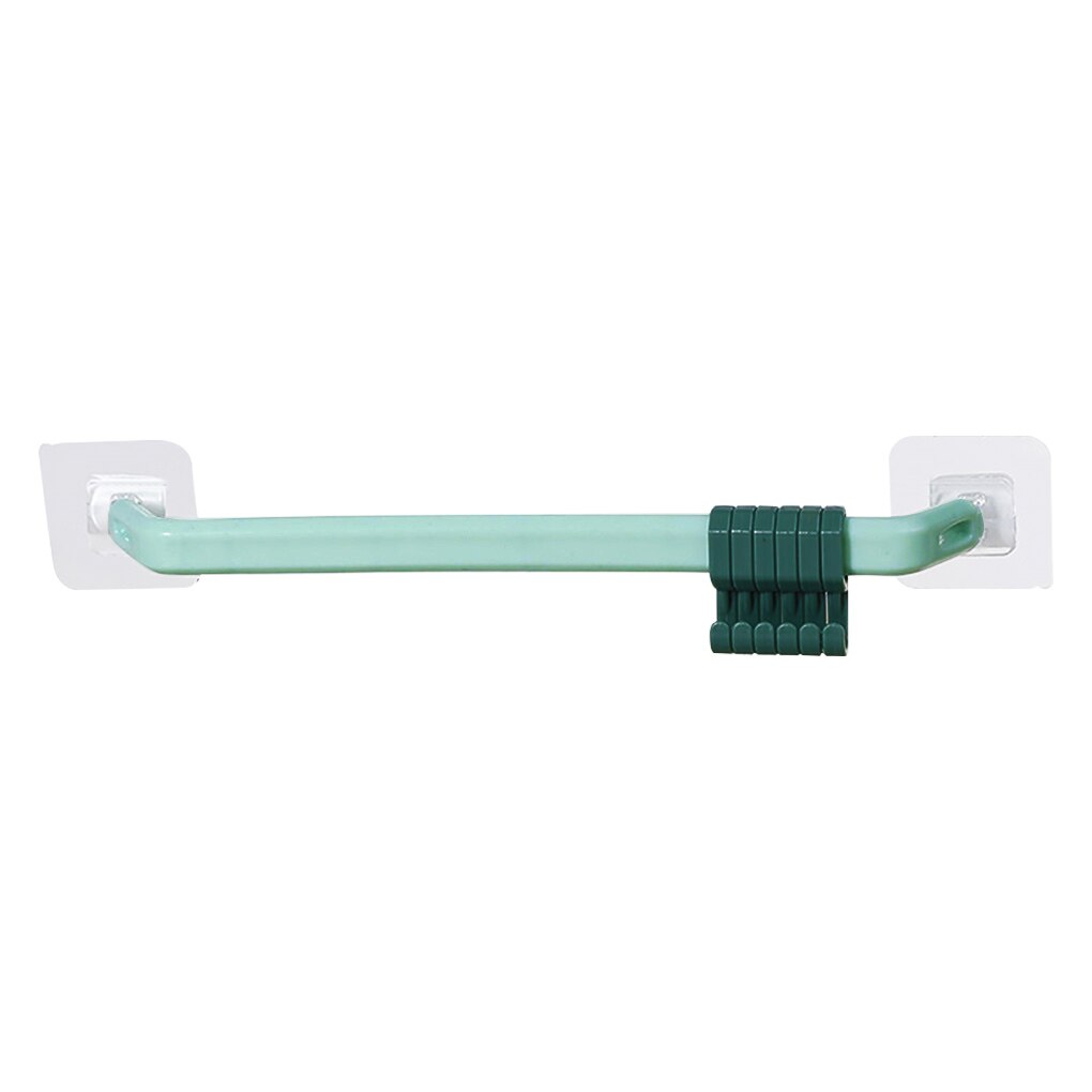 Recableght Kleverige Kapstok Rack Badkamer Hoed Robe Haken Voor Handdoeken Wandmontage Voor Keuken Slaapkamer Hanger Gereedschap Multi-functie: Green