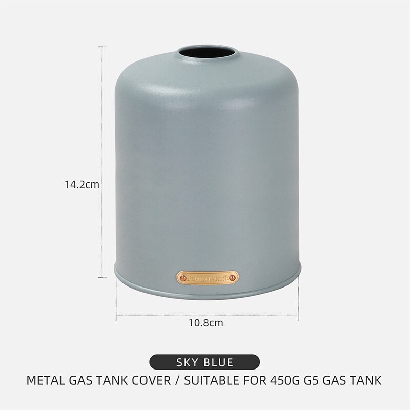 Thous Winds 450/230g Gas Canister Metal Cover Protector Outdoor Camping Gas Fuel Cylinder Storage Bag Canister Cover Protector: TW2088-A