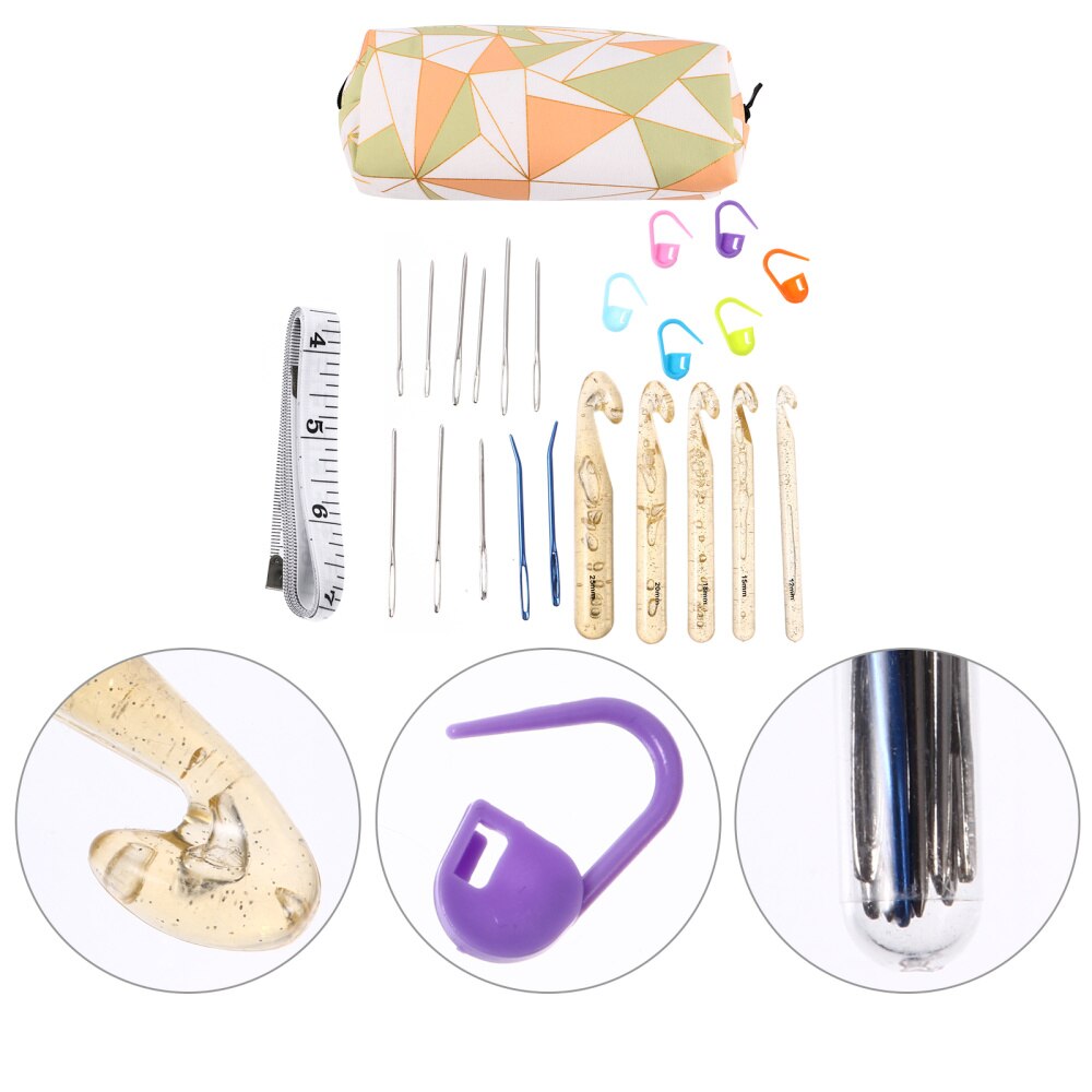 1 Set Haak Naalden Set Met Stitch Markers Haaknaalden Voor Beginners: Default Title