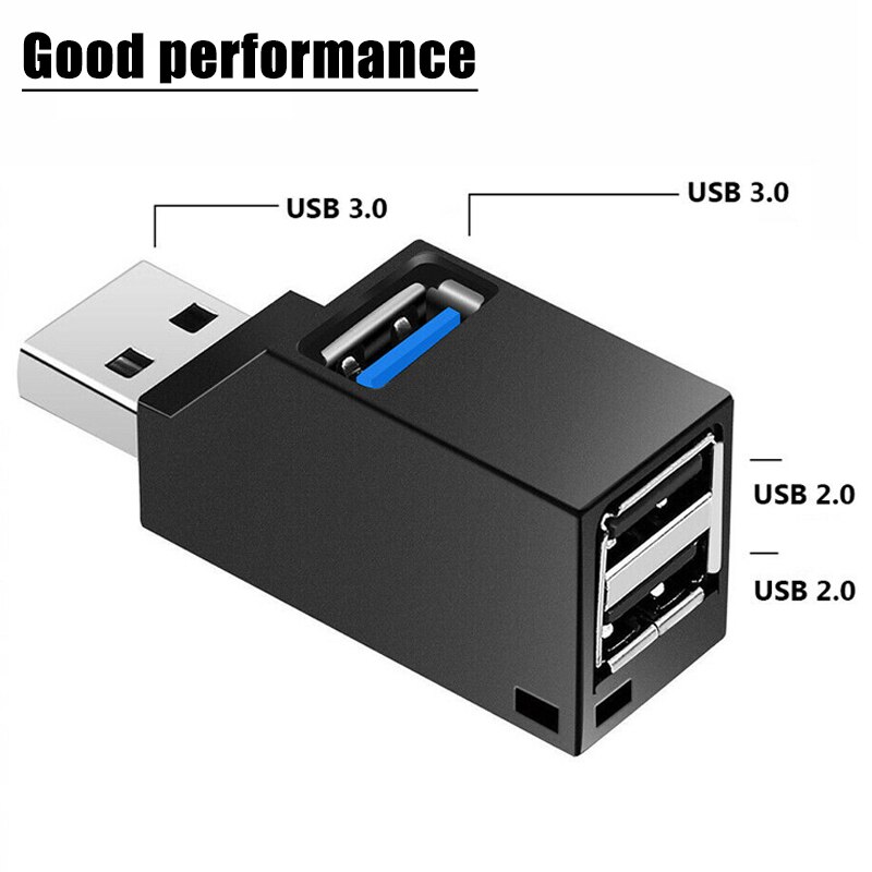 3 in 1 USB 3.0 Hub For Laptop PC Computer USB 3.0/2.0 Splitter Adapter For Notebook Dell Lenovo Computer Accessories