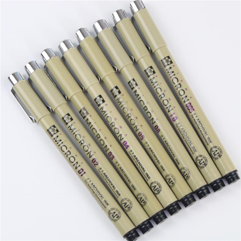 1 pc bærbar tegning ultra finne linjepenn Gud kjemisk resistent pennemaling