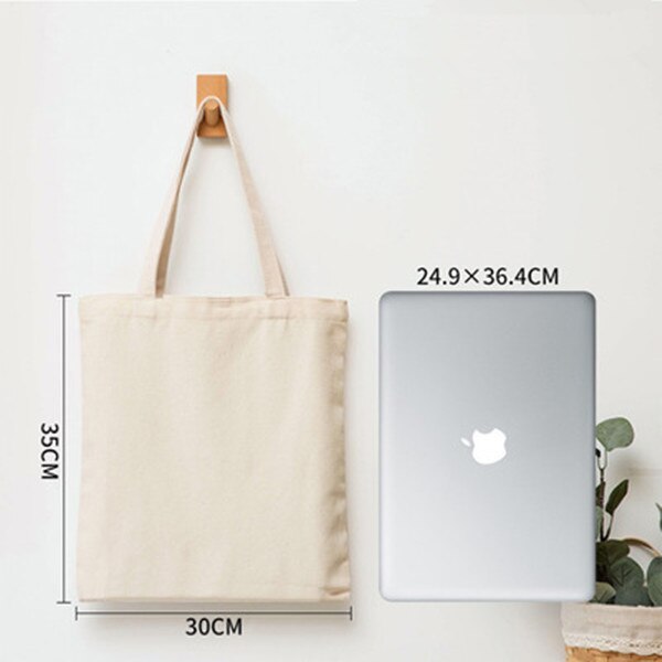 Women Men Reusable Shopping Bag Large Folding Tote Unisex Blank DIY Original Eco Foldable Cotton Bags Canvas Handbag: Blue