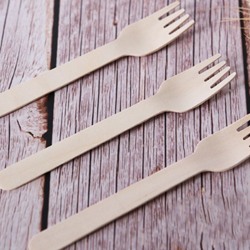 Disposable Wooden Tableware, Party Wooden Fork, Party Wooden Fork, Home Kitchen Disposable Fork