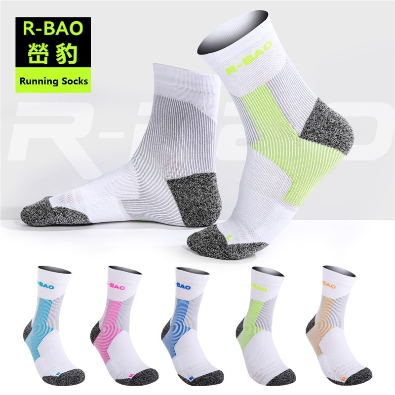 RB054 Men/Women Marathon Running Socks High Protect the Ankle compression sports socks 3pairs=1Lot