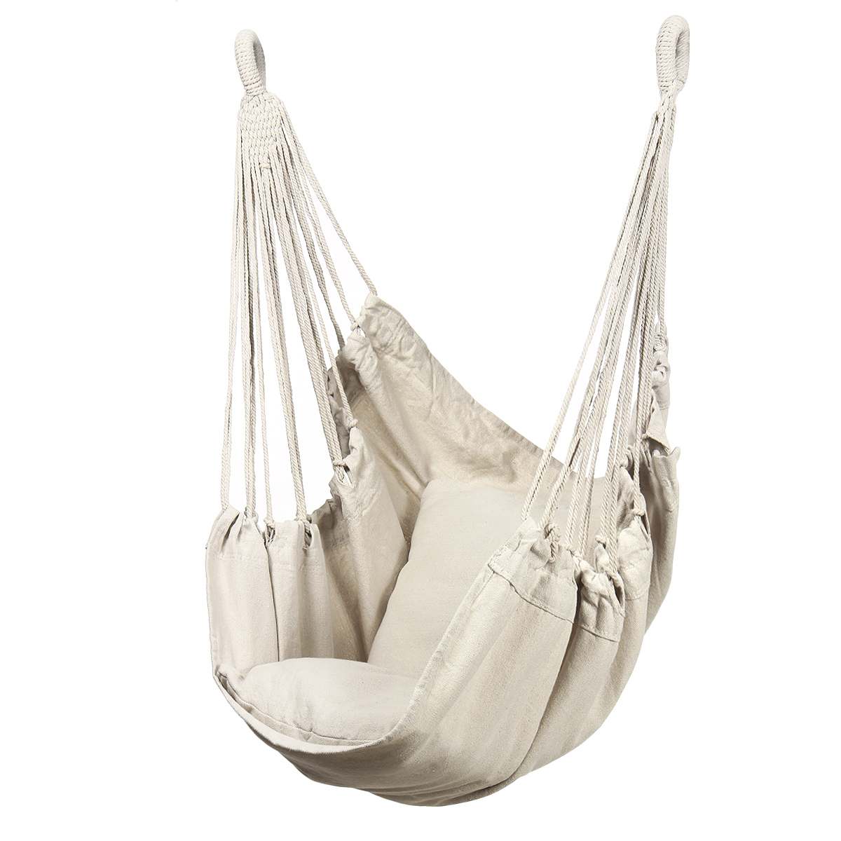 Hamaca blanca de estilo nórdico para exteriores, jardín, dormitorio, dormitorio, silla colgante para niños y adultos, hamaca de seguridad individual oscilante: type2