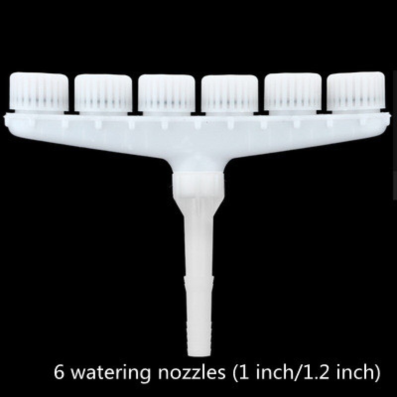 Agricultural plastic atomized sprinkler large flow sprinkler for greenhouse nursery garden watering vegetable sprinkler: Six heads