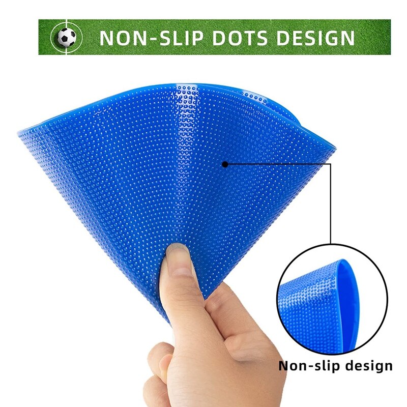 12 pcs colored spot markers non-slip agility markers flat cone dots for football basketball training dance practice