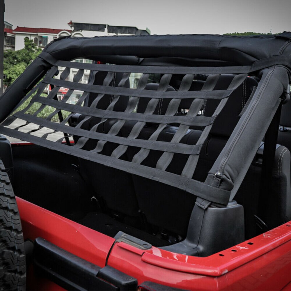 Auto techo hamaca coche para Jeep Wrangler YJ TJ JK JL 61,5 \ "x 19 \" ABS negro neto