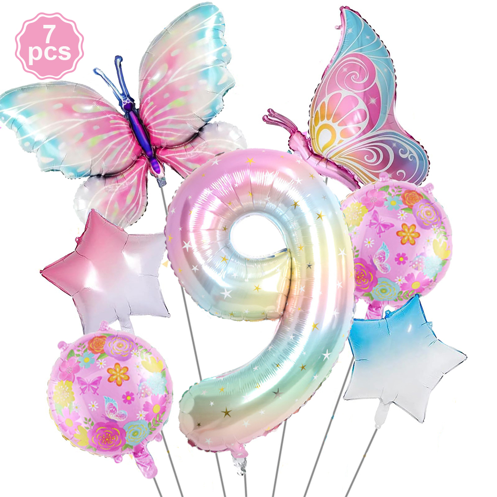 Vlinder Verjaardag Servies Borden Cups Folie Vlinder Ballonnen Banner Voor Meisjes Sprookjesfeest Bruiloft Decor Baby Shower Benodigdheden